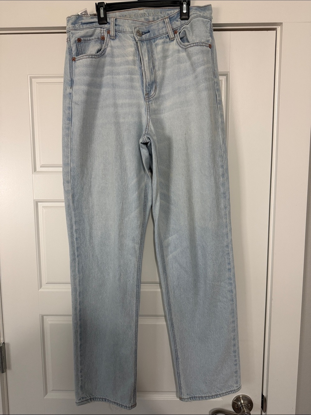 American Eagle Outfitters Light Blue Straight Leg Jeans